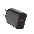 Caricabatterie da 30 W QC + PD certificato CE 2 porte