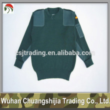 Spain olive green military pullover sweater