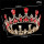 Gold Plated Royal Red Rhinestones Crystal Crown