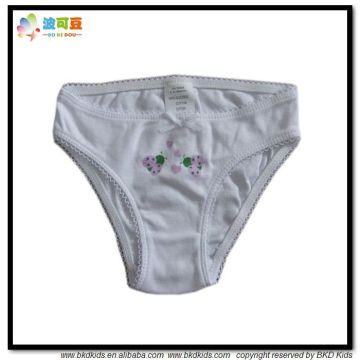 BKD plain white organic kids underwears