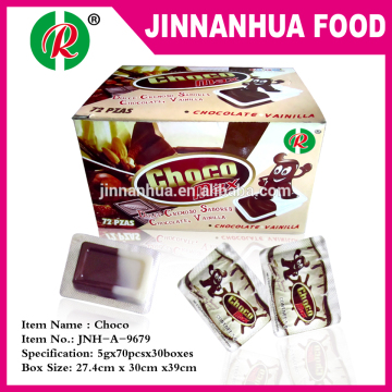 mini vainilla chocolate cup