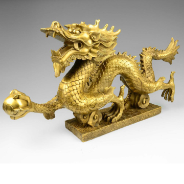 Hot sale chinese casting bronze dragon statue