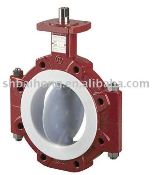 Lined Butterfly Valve (Fluoroplastic Lined Valve,Lined Valve)