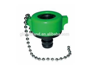 Rubber tap adaptor with hose connector without stop
