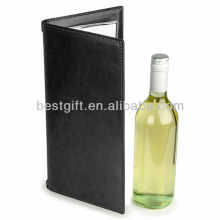 black wine leather menu covers for restaurant