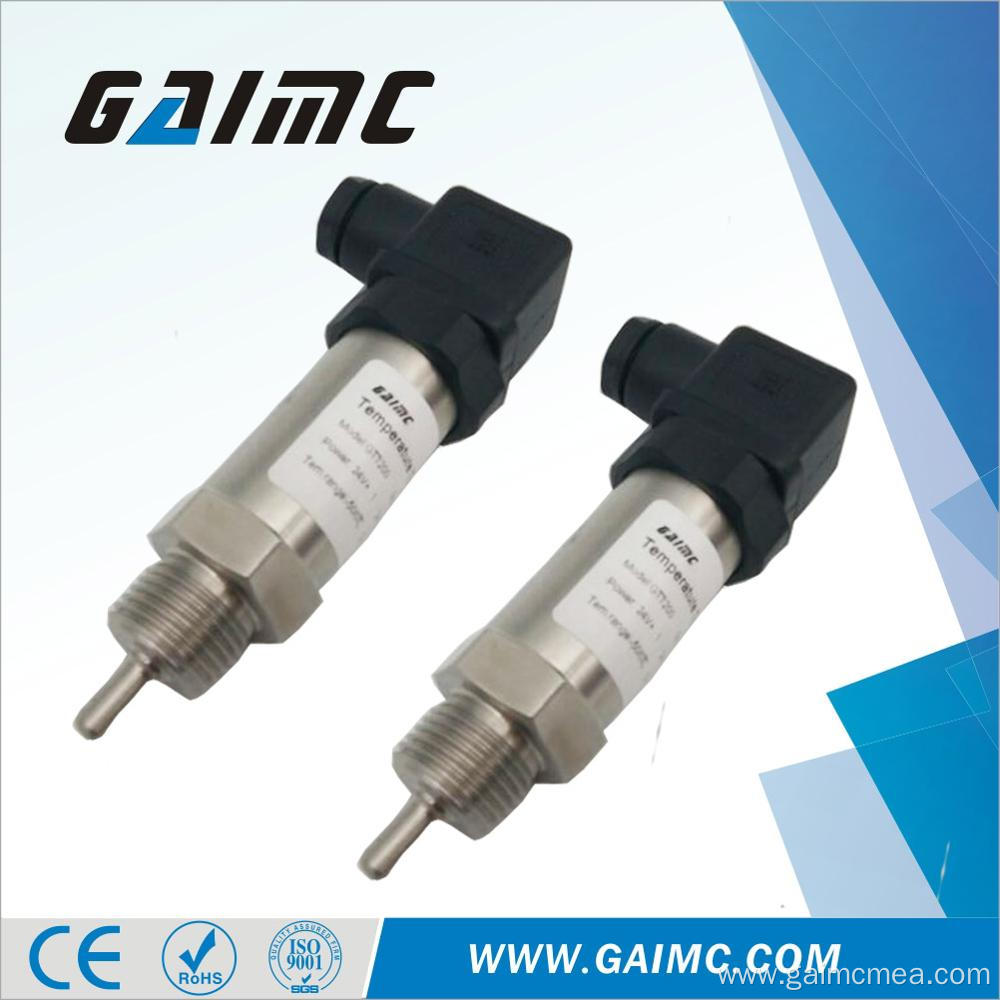 G1/2 SS probe pt100 temperature transmitter 4-20 ma