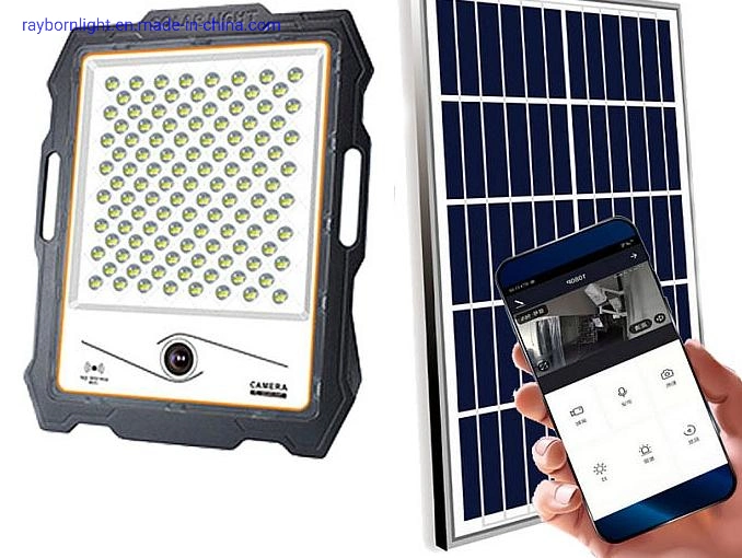 Wholesale Outdoor Solar Powered Flood Light 100W 200W 300W 400W 600W with WiFi Motion Sensor Camera