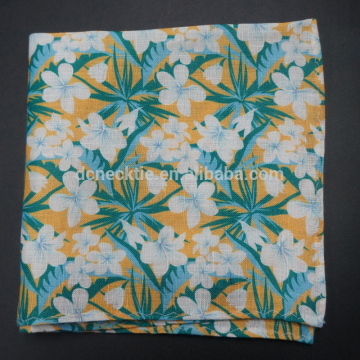 yellow flower more popular for womans handkerchief