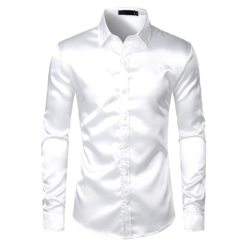 Long Sleeve Satin Shirt Customization