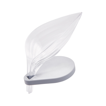 2022 Good Quality Bathroom Plastic Leaf Shape Soap Holder Dish