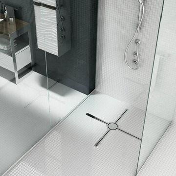Acciaio inossidabile lunga doccia canale scarico pavimento, fatto di SUS304