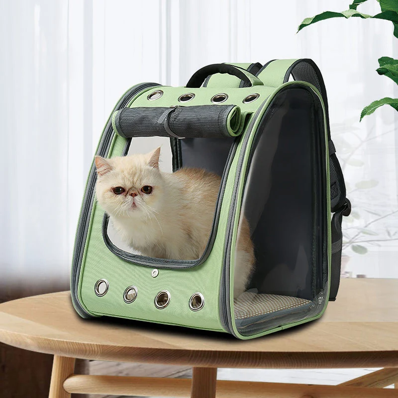 New Pet Backpack Full Transparent PVC Pet Backpack Large Capacity Cat Bag Pet Bag Pet Carrier