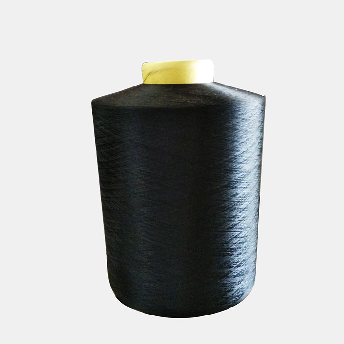 Price Dope dyed black 300d DTY weft 100% polyester Texturized filament twisted yarn for yarn Bracelet