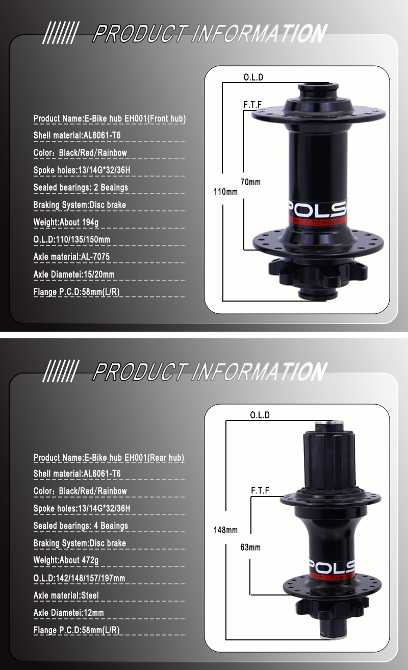 4 bearing MTB hub