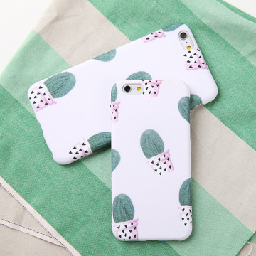 Cactus bonsai IMD matte lacklustre TPU phone case for iphone6 iphone6 plus