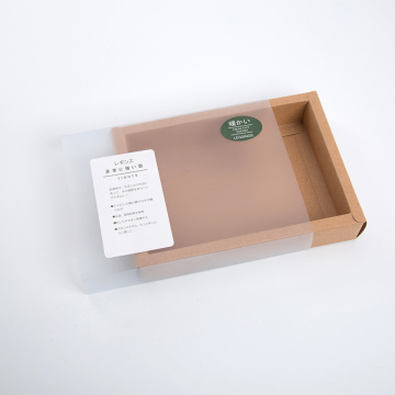 Brown Kraft Paper Boxes With Clear Sleeve