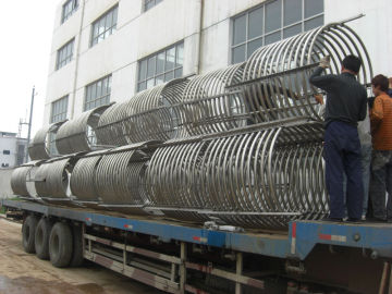titanium helical coil tube