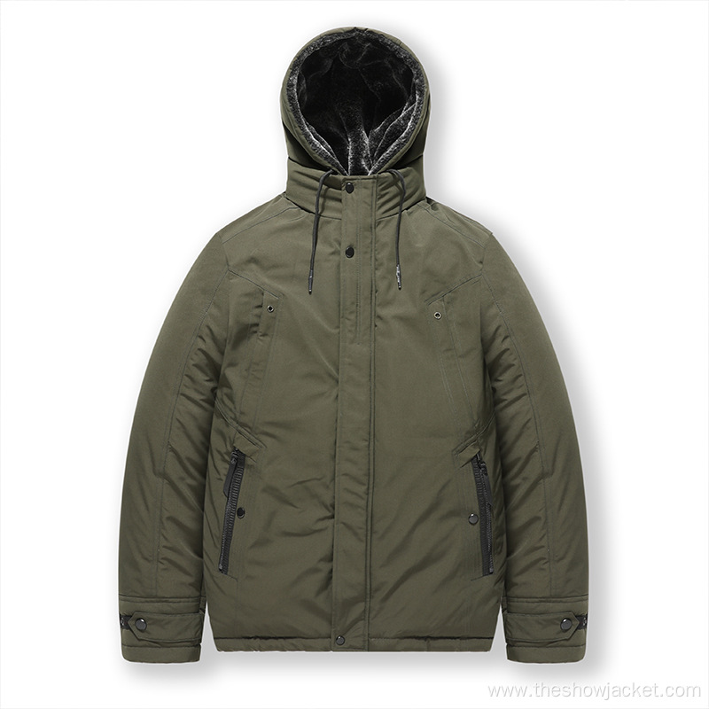 Plus Size Padded Jackets for Men With Hood