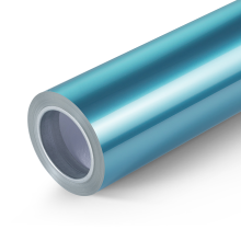 Liquid Caribbean Blue Metallic Car Wrap