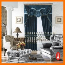 Curtain Times classic ready made velvet curtains with motorized curtain system