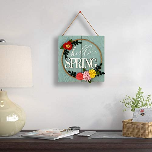 3d tissu fleurs plaque murale bonjour printemps