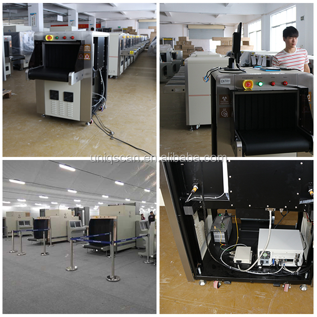 UNIQSCAN high resolution SF6550 dual energy x-ray baggage scanner detector for Hotel, Parison, Sport ect