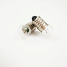 Hot Sale E10 Screw Base Flashlight Replacement Bulb - 2.5V 0.3A, 3.8V 0.3A Miniature Indicator Bulb