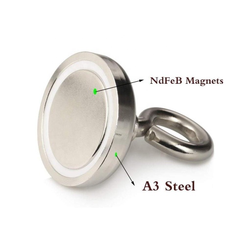 Neodymium pot magnetic hooks with Eyebolt