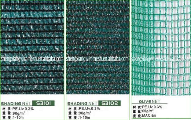 Factory supply 100% virgin HDPE green black color sun shade net for agriculture shade net