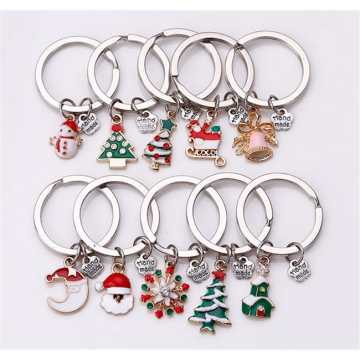 Wholesale Metal Beautiful Christmas Gifts Keychain