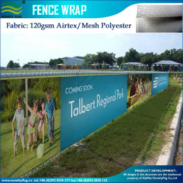 Fence Wraps Use Mesh Fabric