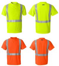 running leisure hi viz shirt cutome logo