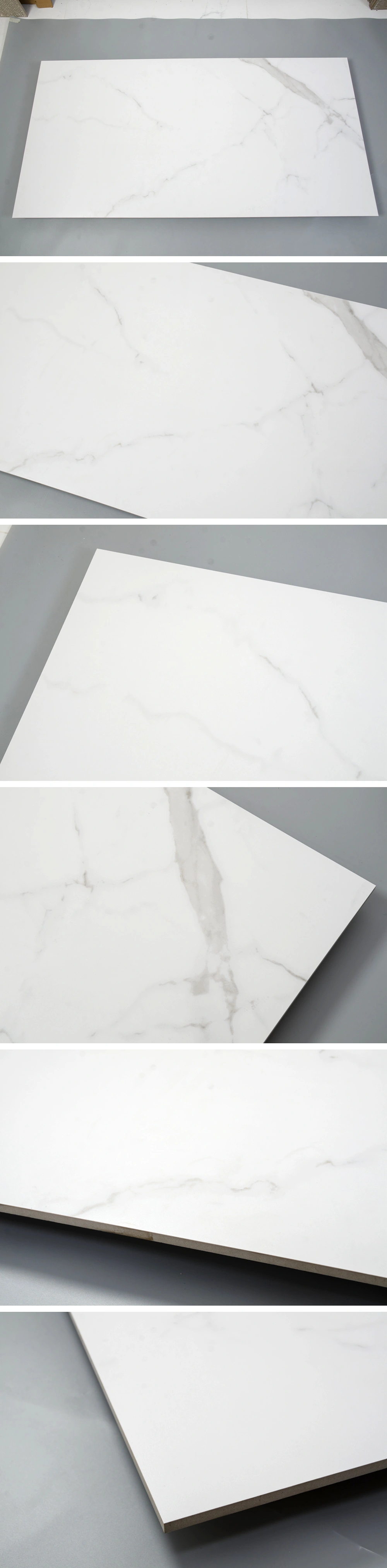 Discontinued Porcelain Carrara White Marble Look Floor Tile 1200X600