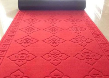 Polyester nonwoven surface  embossed door mat