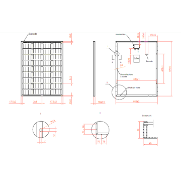 Tops per la casa Tops Mono 30KW Sistema solare Industria