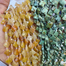 Wholesale High-Quality Natural Gemstone Four-Leaf Clover Faceted Stones and Crystals Beads