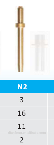 N2 brass dental dowel pins