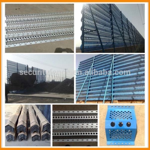 Steel perforated wind dust fence