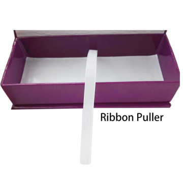 Cardboard Eyelash Packaging Box Magnetic With Clear Window