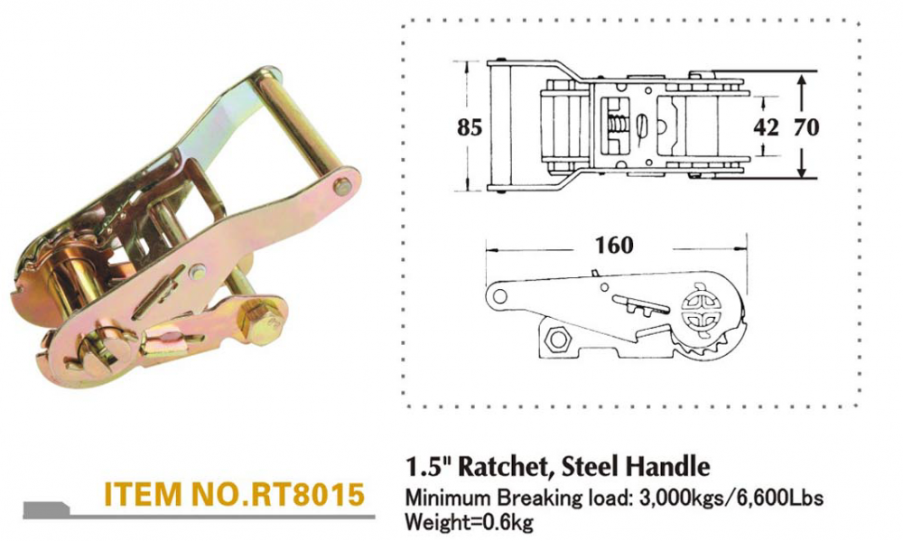 more detailed information of ratchet buckle