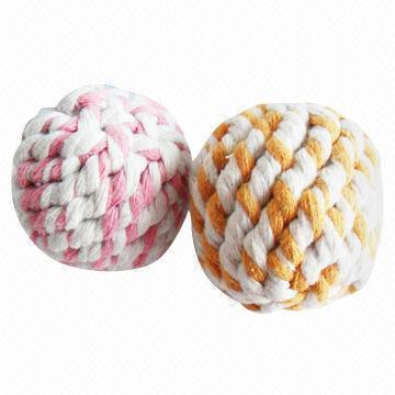 Cotton pet toy/rope balls, various sizes are available