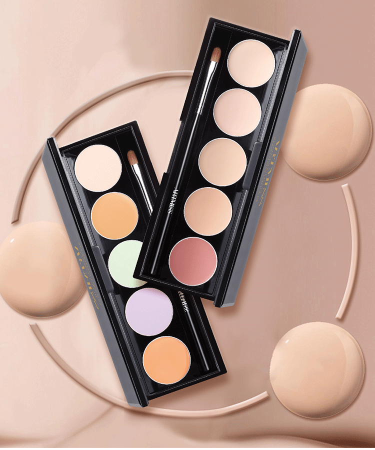 5 Colors full coverage concealer palette