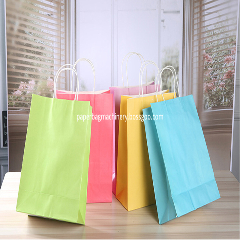 Twisted Handle Paper Bag Bag Emas