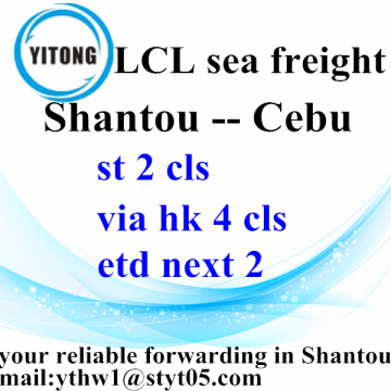 Gecombineerd vervoer naar Cebu van Shantou verschepen