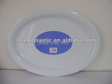 Plastic large serving platter white 52x37cm TG22580