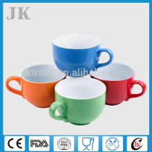 Set of 4 Jumbo 18oz Wide-mouth Soup & Cereal Ceramic Coffee Mugs