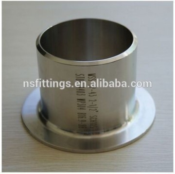 lap joint flange stub end MSS SP-43 SCH10s 304 304L 316 316L 317L 321 347H 316Ti 904L