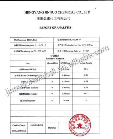 thiourea 99% min