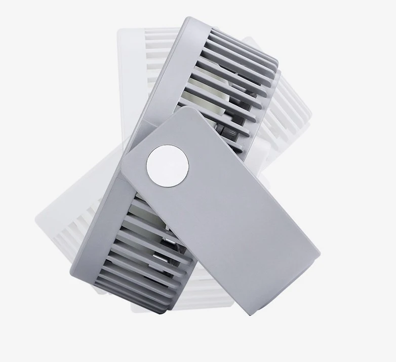 Double Head and Double Leaf Fan Desktop Fan