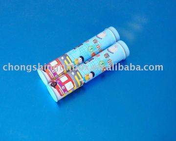 Small round pencil tin can